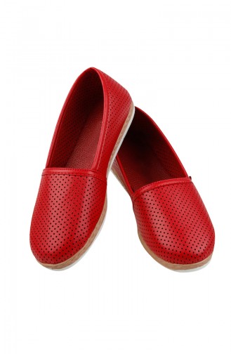 Bayan Düz Ayakkabı 0127-11 Açık Kırmızı