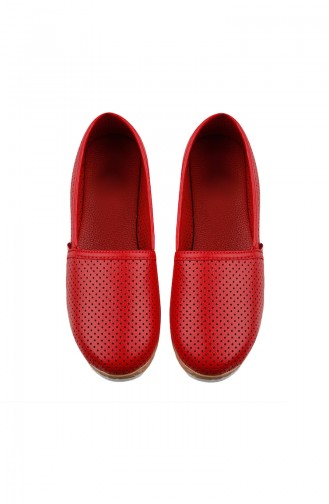 Bayan Düz Ayakkabı 0127-11 Açık Kırmızı