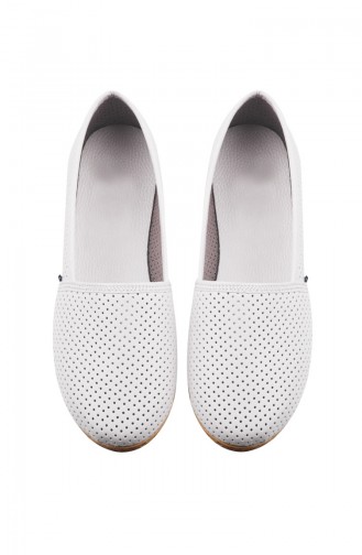 Bayan Düz Ayakkabı 0127-12 Kırık Beyaz