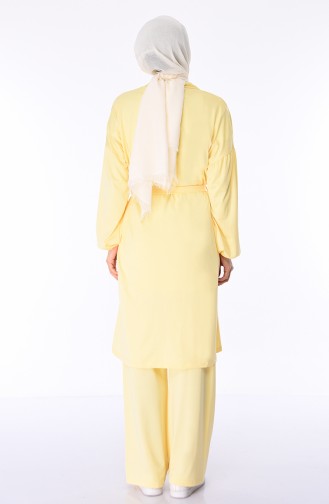Ensemble Deux Pieces Gilet Pantalon 4632-06 Jaune 4632-06