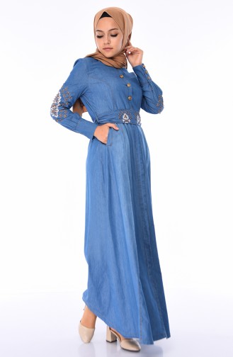 Jeans Blue Abaya 8980-07