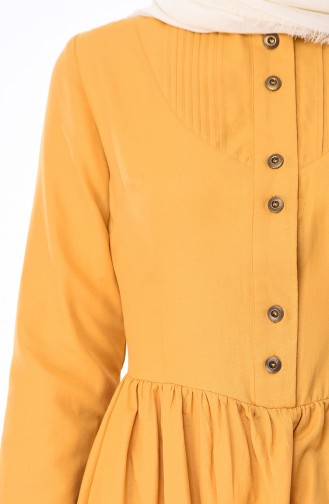 Yellow Hijab Dress 7215-14
