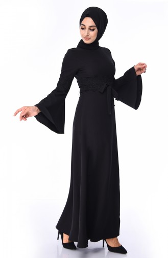 Black Hijab Dress 81720-01