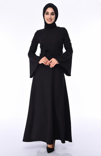 Black Hijab Dress 81720-01