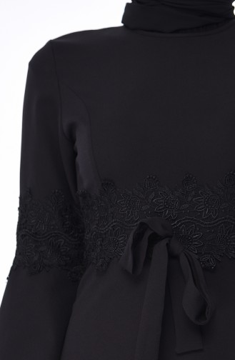 Black Hijab Dress 81720-01