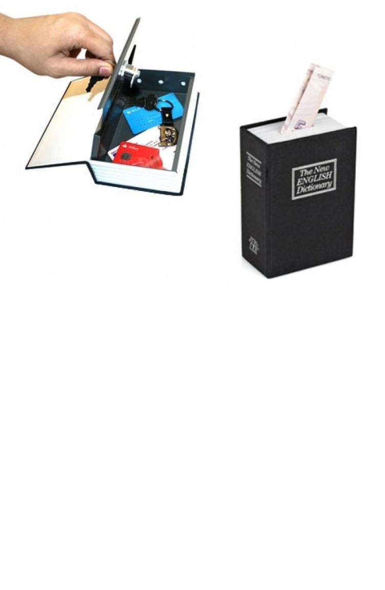 K74yt0074kitap Gorunumlu Mini Gizli Kasa Kumbaracok Renkli Sefamerve