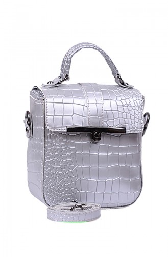 Silver Gray Shoulder Bag 145-06