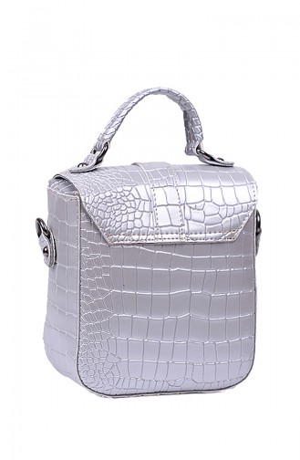 Silver Gray Shoulder Bag 145-06