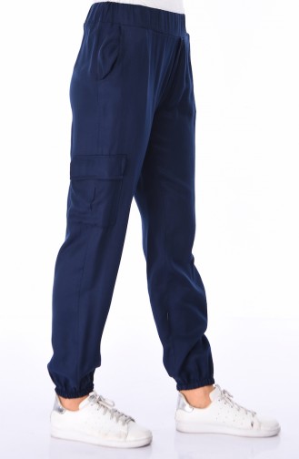Pantalon Taille élastique 4239-03 Bleu marine 4239-03