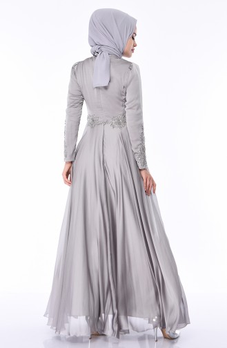 Habillé Hijab Gris 6163-06