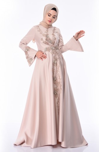 Gems Hijab Evening Dress 6164-03