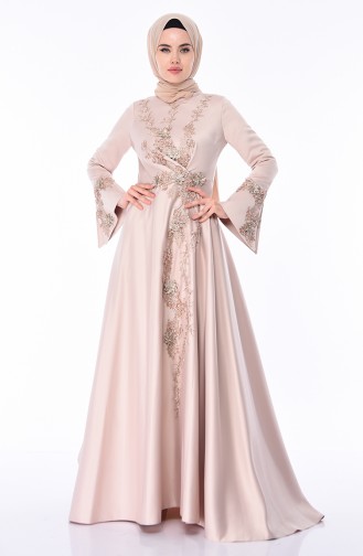Gems Hijab Evening Dress 6164-03