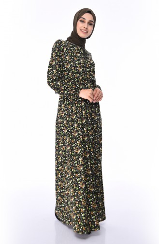 فستان أخضر حشيشي 1970G-01