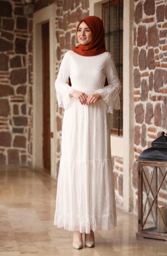 Robe Hijab Ecru 3152-02