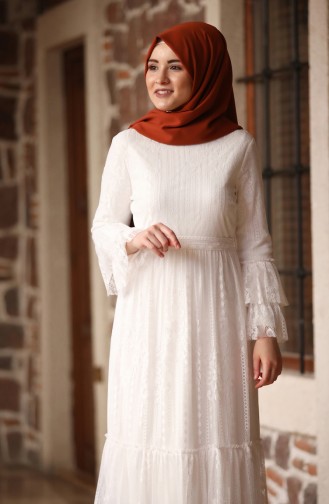 Robe Hijab Ecru 3152-02