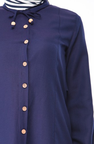 Navy Blue Tuniek 5475-06