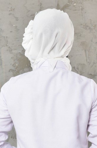 Schmutzig Weiß Praktischer Turban 0062-24