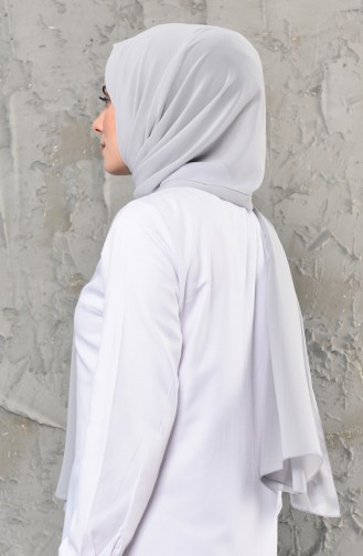 Düz Multi Şifon Şal 901493-21 Gri