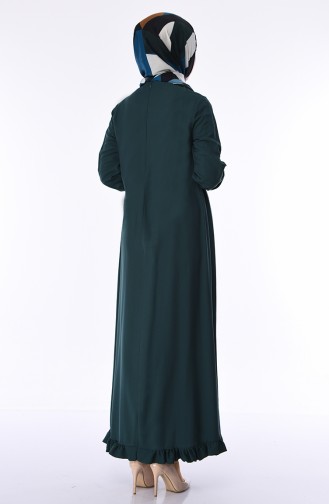 Smaragdgrün Hijab Kleider 1202-10