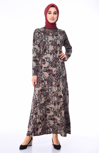 Black Hijab Dress 8823-01