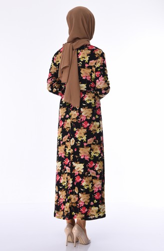 Coral Hijab Dress 9103-01
