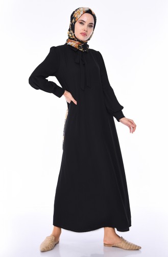 Black Hijab Dress 1058-02