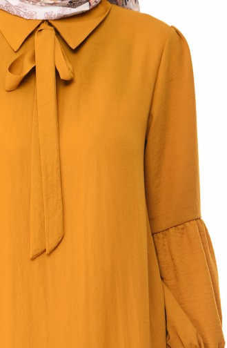 Mustard Hijab Dress 1058-05