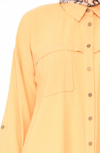 Yarasa Kol Düğmeli Tunik 1943-03 Sarı