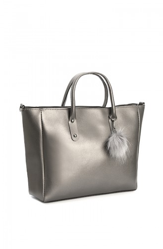 Silver Gray Shoulder Bag 10565GU