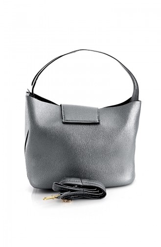 Silver Gray Shoulder Bag 10599GU