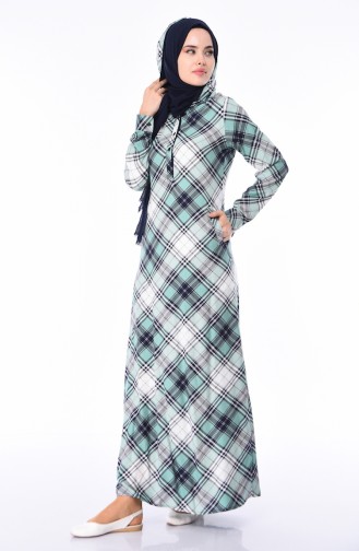Sea Green Hijab Dress 1750-01