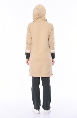 Hooded Tracksuit 9059-04 Beige 9059-04