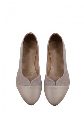 Damen Haus Ballerina 0133-02 Nerz 0133-02