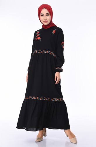 Black İslamitische Jurk 5000-02