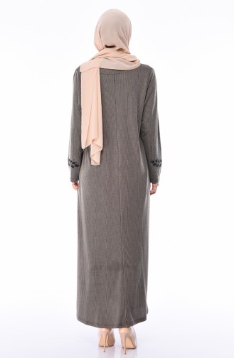 Mink Hijab Dress 4566-03
