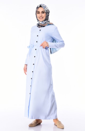 Blue Hijab Dress 6010A-01