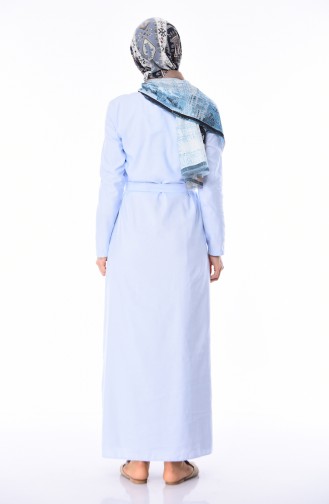 Blue Hijab Dress 6010A-01