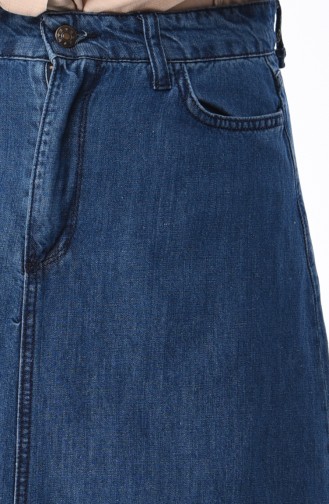 تنورة أزرق جينز 2820-02