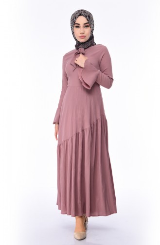 Dusty Rose Hijab Dress 1019-11