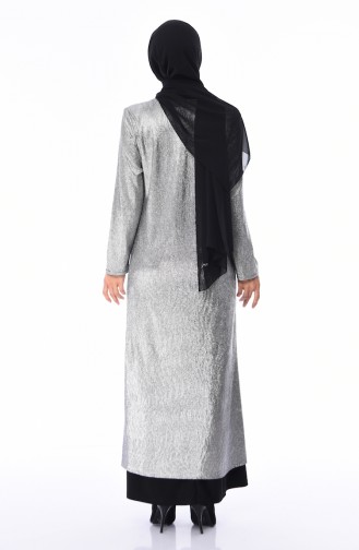 Black Hijab Evening Dress 1060-06