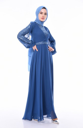 Indigo Hijab Kleider 12004-01
