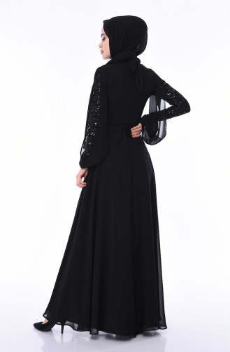 Black Hijab Dress 12004-05