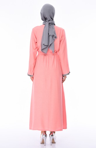 Powder Hijab Dress 0314-07