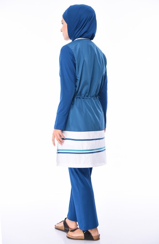 ملابس السباحة أزرق زيتي 1277-03