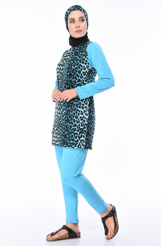 Maillot de Bain Hijab 0116A-01 Turquoise 0116A-01
