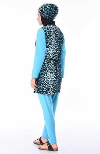Turquoise Swimsuit Hijab 0116A-01