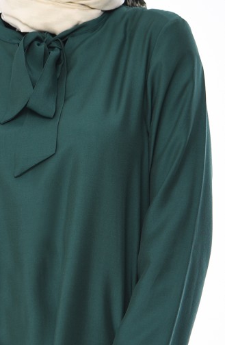 Krawatte Kragen Tunika 1055-07 Smaragdgrün 1055-07