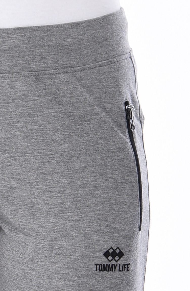 track pants gray