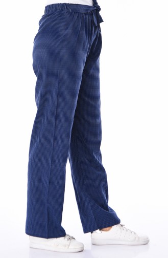 Pantalon a Ceinture 1214-05 Bleu marine 1214-05