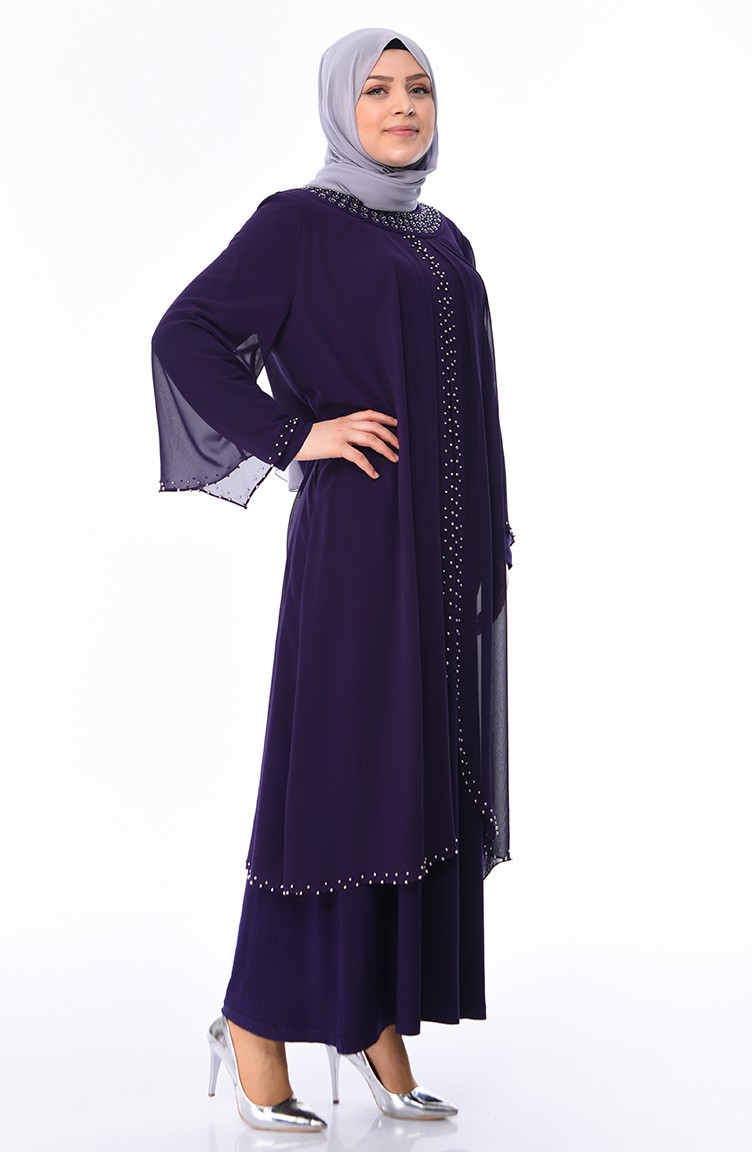 purple dress hijab